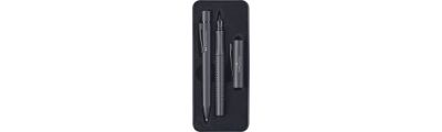 Stylo bille et stylo plume Faber-Castell Grip black en boîte cadeau