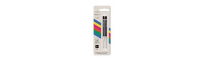 Pack de 2 recharges pour stylo bille Parker Eco Black-Fine