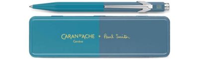 Caran d'Ache 849 PAUL SMITH Stylo Bille Bleu Cyan & Bleu Acier - Edition Limitée