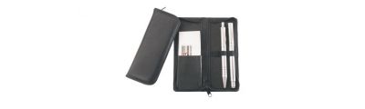 Leather pen case with zipper - PAC204