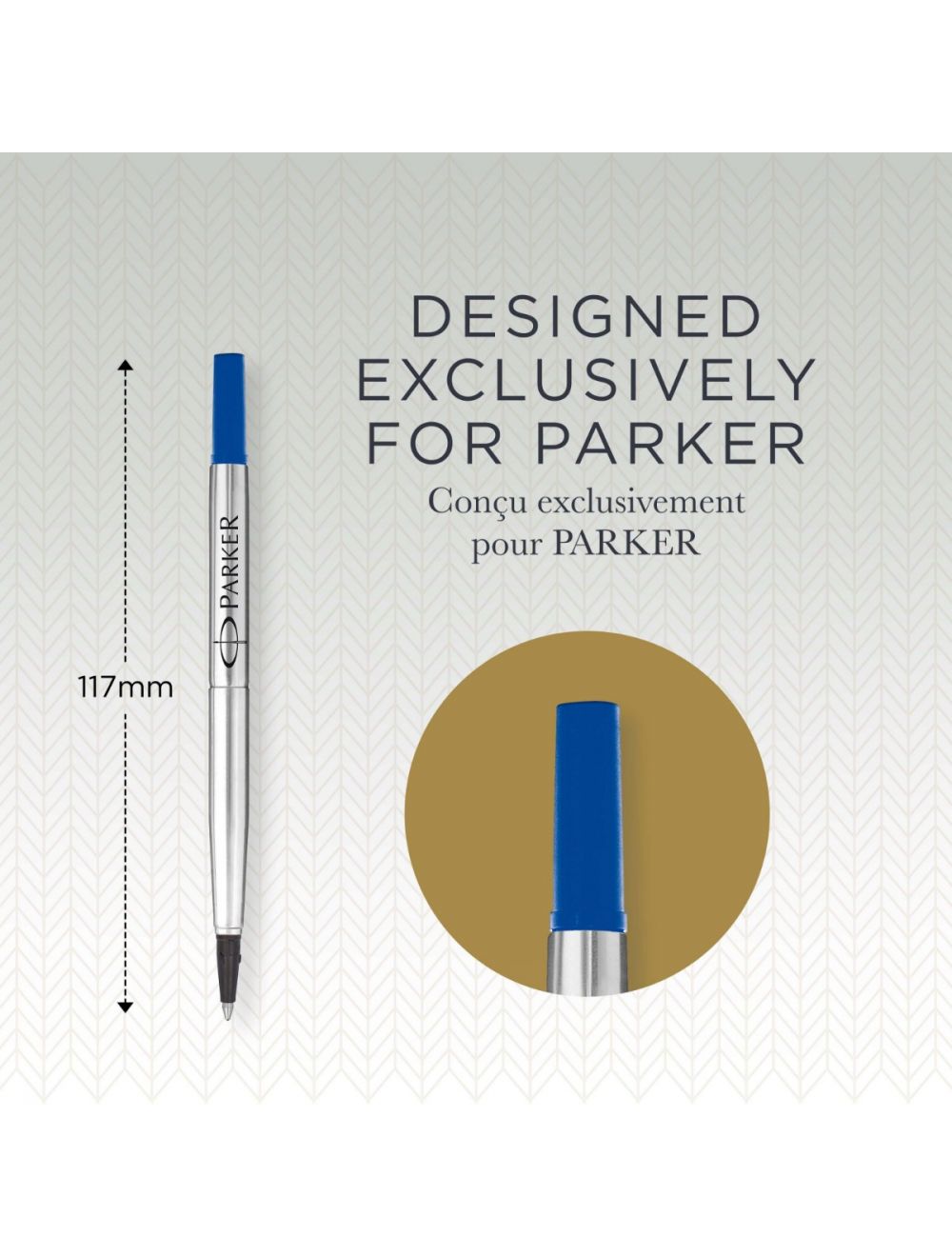 Parker recharges pour stylo roller, pointe moyenne